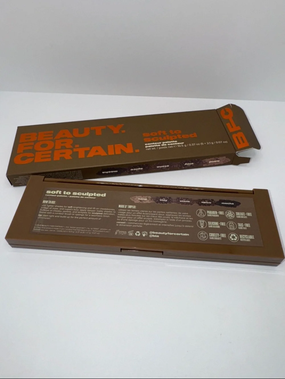 BFC Beauty For Certain Contour Palette Soft To Sculpted NEW In Box